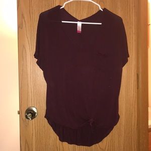 No Boundaries Maroon Shirt